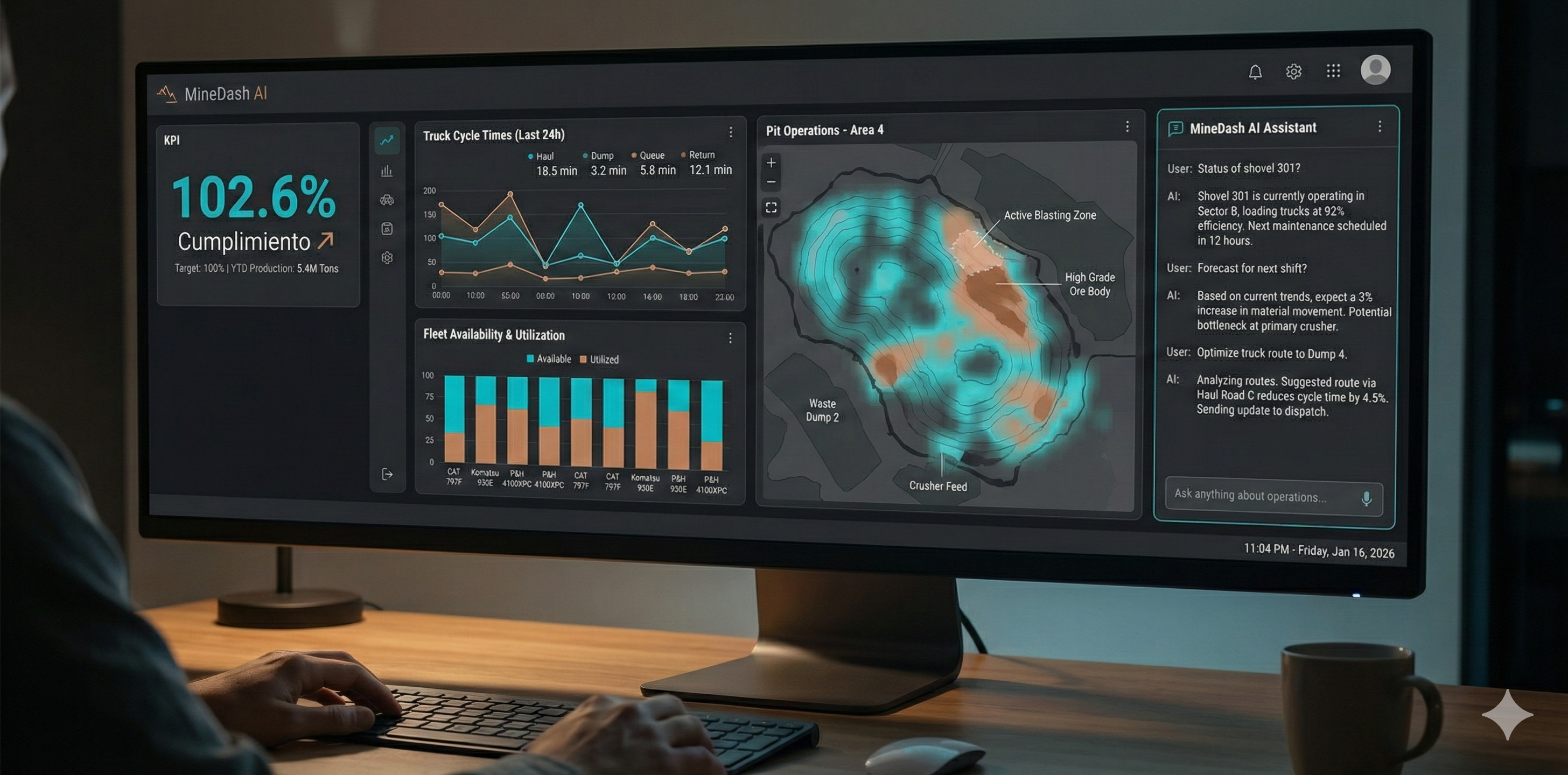 MineDash AI Dashboard